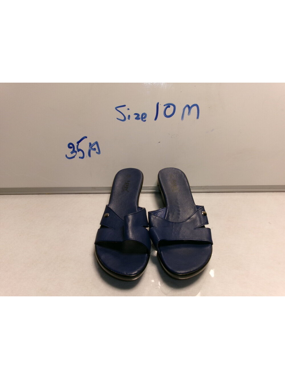 agape - Women's Navy Blue Slide Sandals Size 10 M